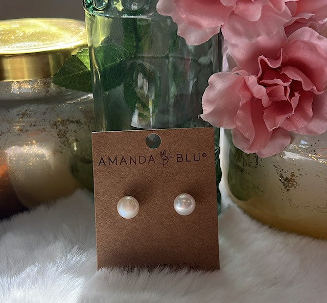 Amanda Blu Pearl Stud Earrings