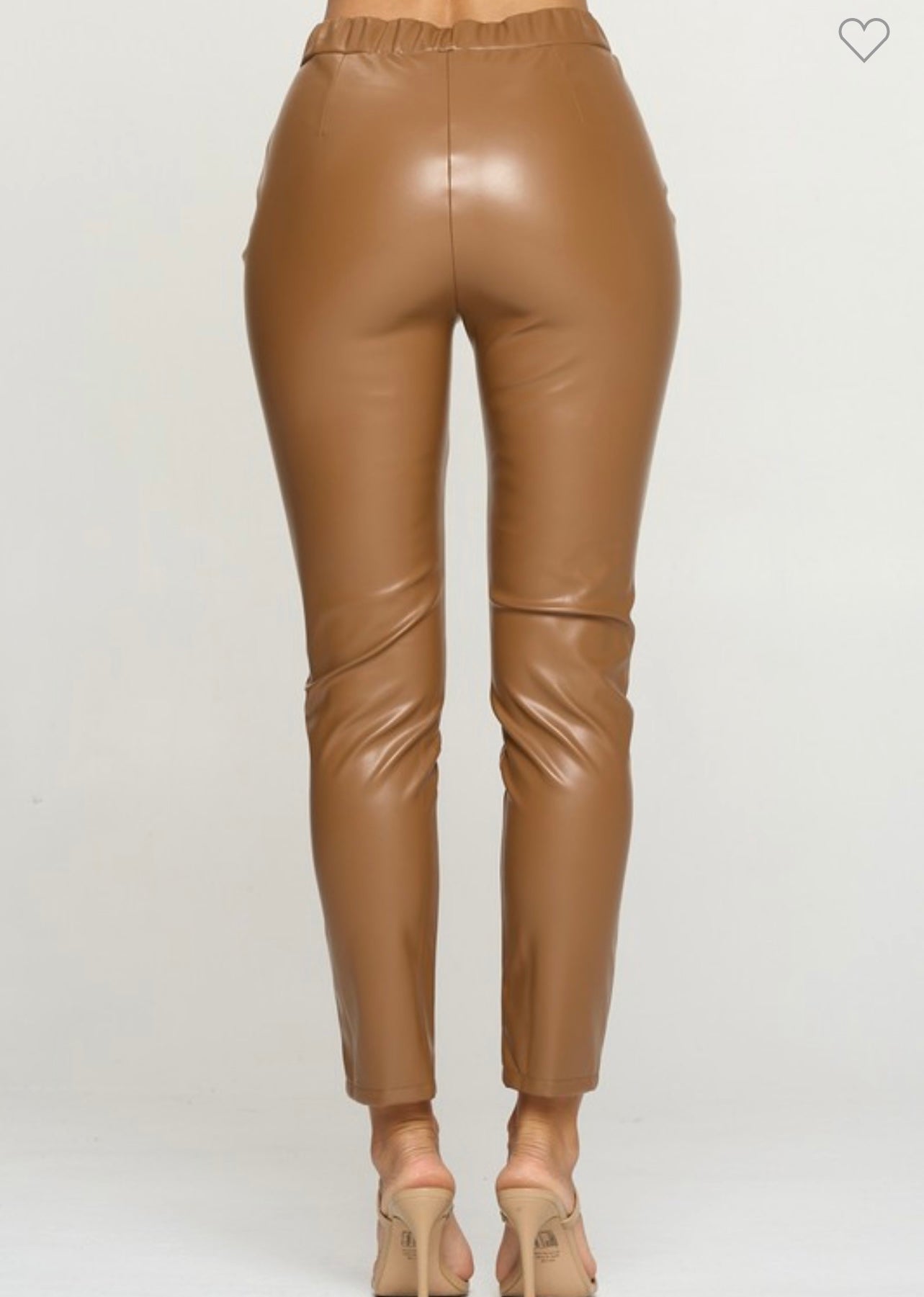 *FINAL SALE* Leather Pull On Pants