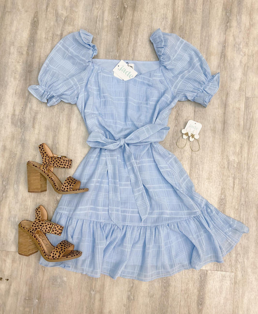 Baby Blue Mini Dress