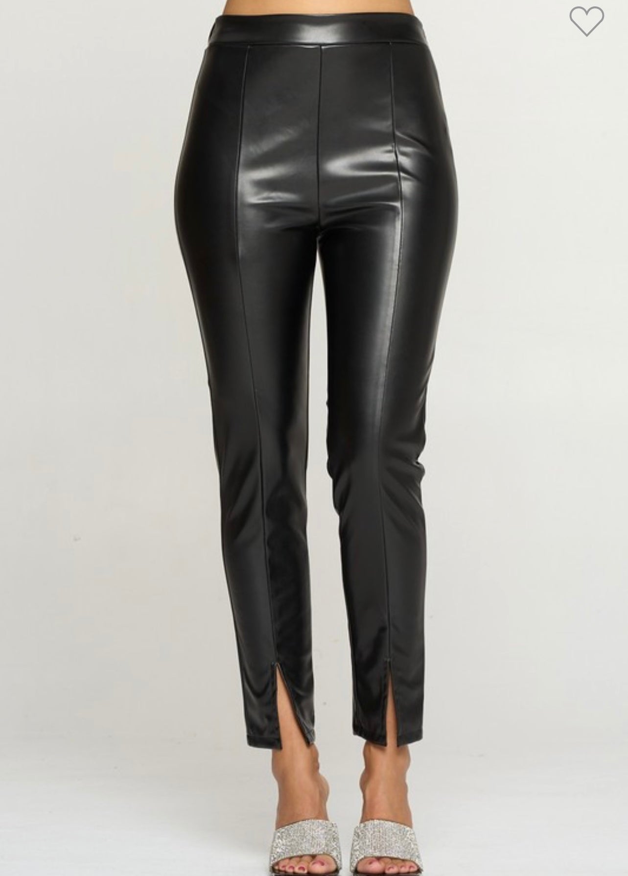 *FINAL SALE* Leather Pull On Pants