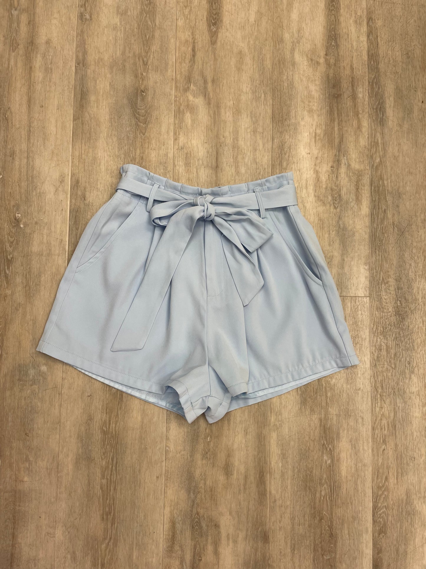 Pleated High Rise Shorts
