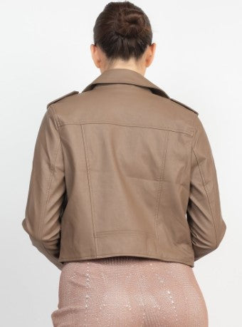 Lorie Faux Leather Jacket
